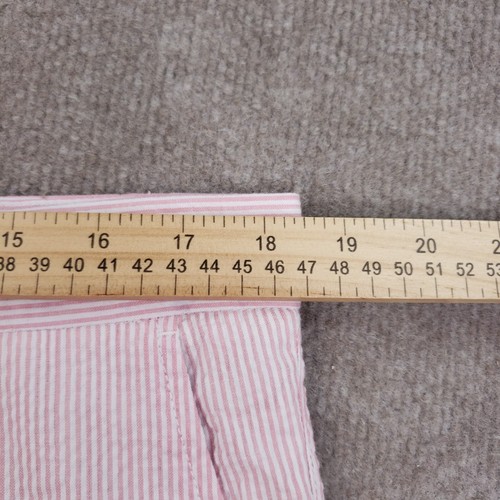 Southern Proper Seersucker Shorts Mens 38 Pink White Chino 9 Inseam Casual - Picture 7 of 15