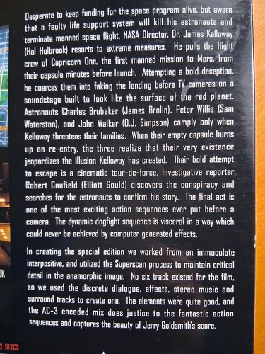 laserdisc 📀 CAPRICORN ONE (USA) 2 disques "édition spéciale" - Photo 6/6