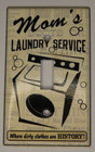 Mom's Laundry Service Metal Light Switch Plate Wall Cover USA Made by Mulberry
