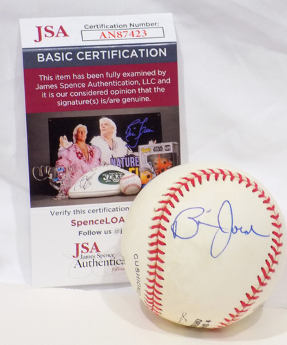 Brian Jordan Signed Autoghaph NL Baseball Braves, Dodgers, Rangers+ 💎JSA COA - Picture 1 of 8