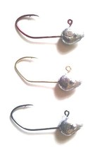 1/16 #4 Eagle Claw Sickle Collarless Minnow Head (Red/Gold/Black Chrome) 100ct