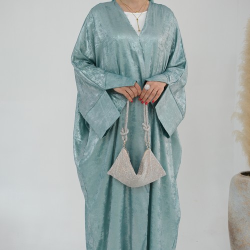 Offener Kaftan Dubai Damen Kimono langes Kleid Abaya Muslim Kimono Morgenmantel Abendkleid - Bild 24 von 42