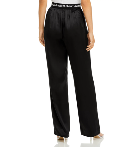 T by Alexander Wang alexanderwang.t “Pull On Silk Logo Pants”, brand new, M - Picture 4 of 8