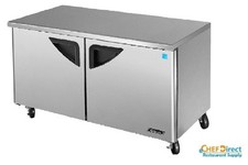 Turbo Air TUR-60SD-N Super Deluxe 60" 2 Door Undercounter Refrigerator