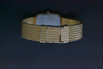SEIKO 5E31-5A90　ゴールド ダイヤ1P Vintage 1991 N MINT Seiko Dolce 5E31-5A90 Gold Square Quartz