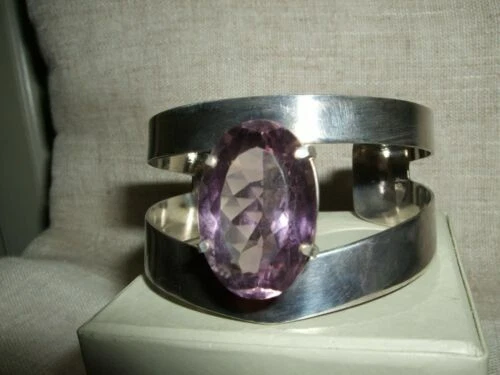 Bracciali di lusso con gemme in argento sterling pietra principale ametista