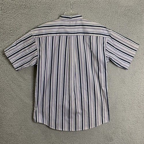 Farah Classics Button Shirt Mens Large Multicolor Striped Short Sleeve Cotton PL - Picture 2 of 10