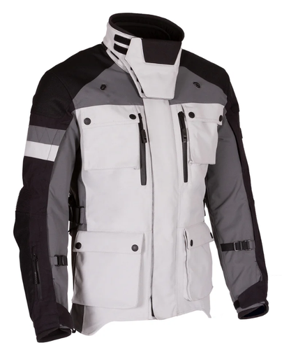 Merlin Men's Solitude Ice Grey Black D3O Laminated Motorcycle Jacket New - Picture 3 of 10