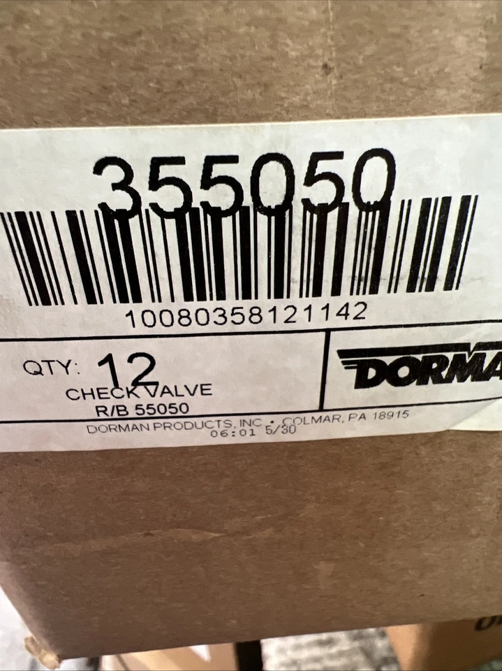 Válvula de retención de emisiones de escape para bomba de inyección de aire. Dorman 355050 Nuevo Foto 4 de 4