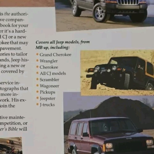 JEEP OWNER'S BIBLE by Moses Lundel Very Good Condition  - Picture 2 of 6