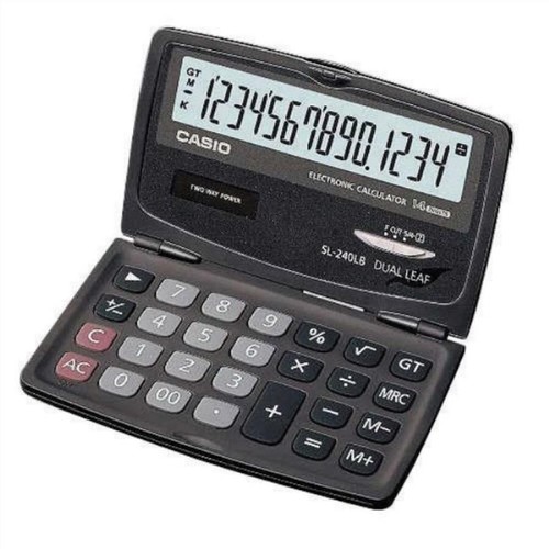 SL-240LB Electronic calculator 14 digit dual type 12.5x120x73mm - Picture 3 of 5