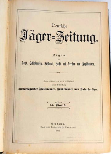 Deutsche Jäger-Zeitung 1910/11 Geweihausstellungen Posen, Ungarn, Berlin ua. - Bild 5 von 24