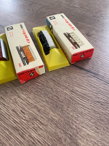 lot 4 anciens wagons 0419 0420 0421 0422 Arnold Rapido en boite - Foto 3 di 8