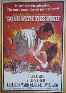 Gone with the wind Clark Gable #7 movie poster