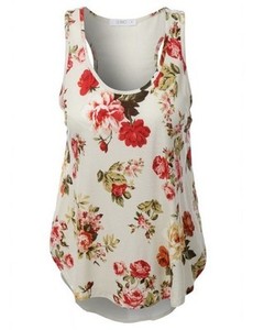 ivory chiffon tank top