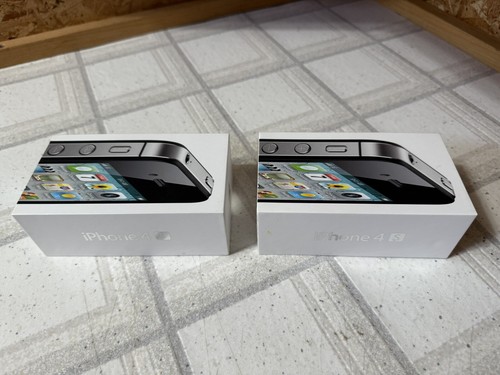 2- OEM BLACK APPLE IPHONE 4S BOX ONLY 16GB MODEL A1387 - Photo 2 sur 7