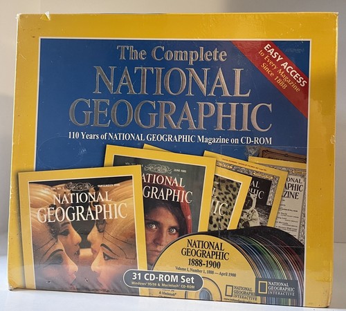 Complete National Geographic Magazine 110 Years 31 CD-ROM Set (1999) Sealed - Picture 1 of 3