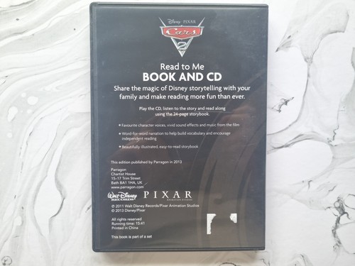 Cars 2 - Read to Me Book And CD Audiobook Disney Pixar Complete - Picture 2 of 2