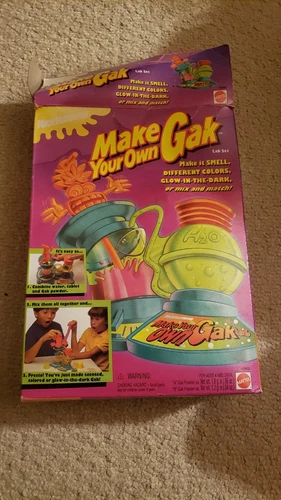 Nickelodeon Mattel Make Your Own Gak  Lab Set 1995 Used