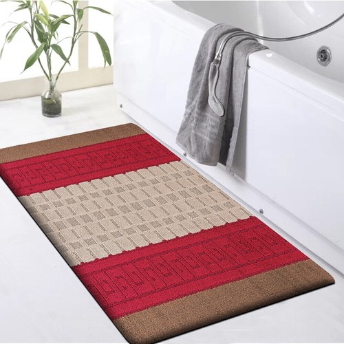 Non Slip Bath Mat Bathroom Rug Shower Mat Water Absorbent Toilet Pedestal Mats - Picture 7 of 35
