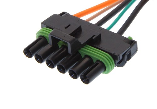 88-92 Camaro Firebird TPI Dual Fan Wiring Harness Pigtail Male Connector - Bild 1 von 2