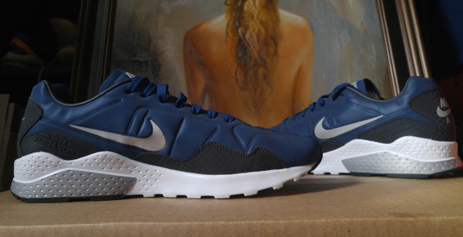 Nike Air Zoom Pegasus 92 prm Reflective sz 9.5 10 844654 400 blue | eBay