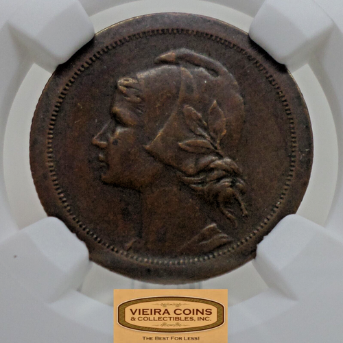 1930 Portugal 10 Centavos NGC XF 45 BN - #CONS28075 - Picture 2 of 4