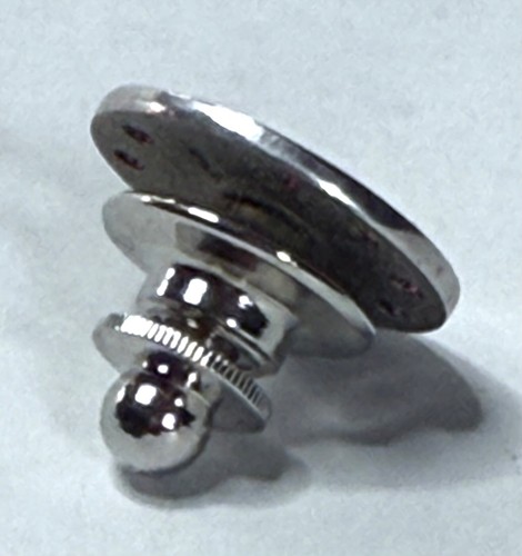 Pin conmemorativo de corbata/solapa Exxon Mobil tachonado rubí genuino de oro blanco de 10 quilates - Imagen 3 de 6