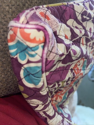Vera Bradley Plum Crazy Hipster Crossbody Shoulder Bag Purple - Afbeelding 8 van 8