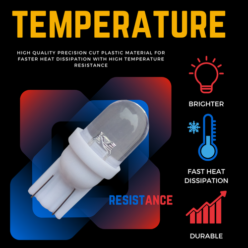 T10 501 Led Xenon White Car Side Light W5W Interior Capless Bright Bulbs 12v 10x - Picture 13 of 14