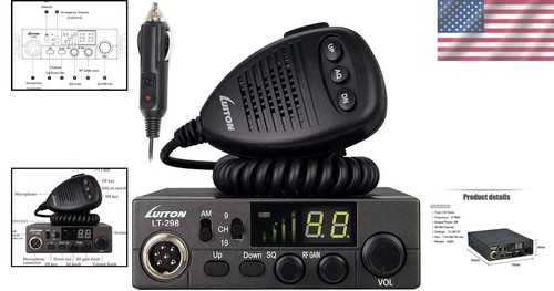 Affordable 40-Channel Compact CB Radio with External Speaker Jack & LED Display - Picture 2 of 9