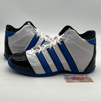 Size 13 - ADIDAS COMMANDER LITE Black Blue Basketball Shoes