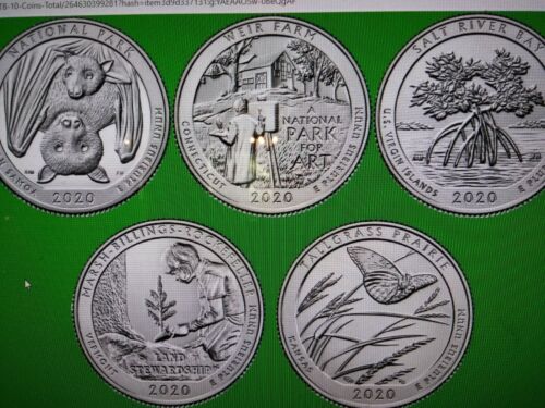 COMPLETE SET AMERICA THE BEAUTIFUL QUARTERS -56 COINS NATIONAL PARKS - Picture 3 of 11