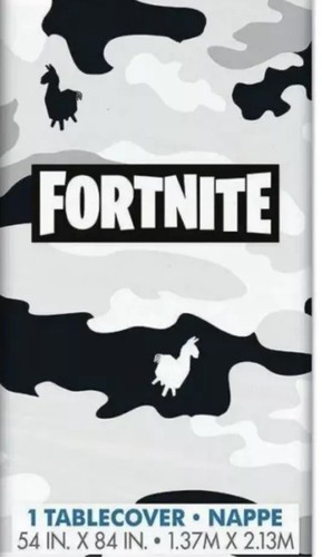 Fortnite Plastic Tablecloth Birthday Party Supplies Lot Of 2 - Picture 1 of 3