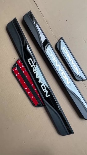 For GMC Canyou Accessories Black Border Door Scuff Sill Cover Panel Step Protect - Bild 2 von 7