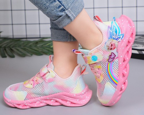 Kinderschuhe Glühen Sportschuhe Mädchen Elsa Prinzessin Schuhe Licht Up Sneakers - Bild 3 von 19