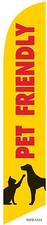 Pet Friendly Advertising 12ft Feather Banner Swooper Flag -FLAG ONLY