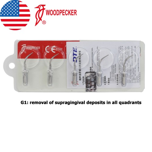 Woodpecker DTE Dental Ultrasonic Scaler Piezo Handpiece HW-5L HD-7L Tips G1 GD1 - Picture 61 of 216