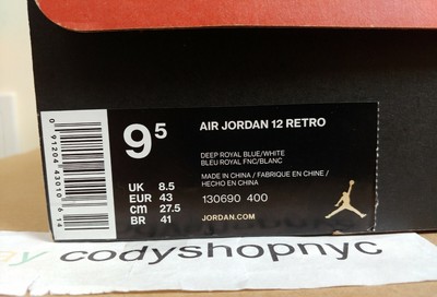 jordan 12 size 5
