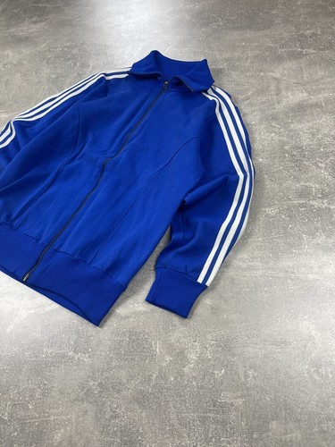 Adidas Vintage 80s Zip Cotton/Poly Size 3 Track Jacket Made in Yugoslavia - Picture 3 of 10