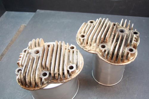 OEM 1937 Indian Motorcycle CYLINDER HEADS for JUNIOR SCOUT original - Picture 3 of 13