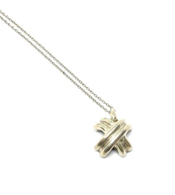 アクセサリー TIFFANY VINTAGE SIGNATURE CROSS NECKLACE Tiffany & Co. Signature Cross Pendant Necklace Combi