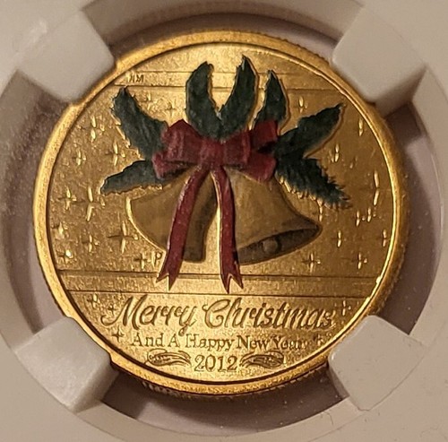 NGC Australia Elizabeth II 2012 P Dollar Christmas Unc MS70 (B) - Picture 3 of 4