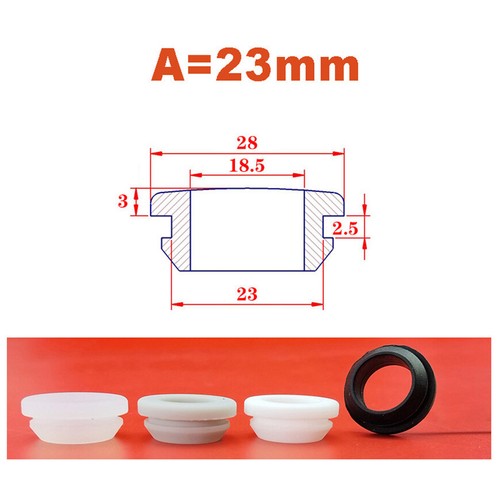 Passacavi Cablaggio Gomma Silicone Passacavo Aperto Proteggi Boccole 4,5mm-60,6mm - Foto 40 di 62