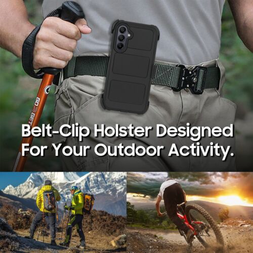 Custodia per Samsung A16 clip da cintura fondina cavalletto + schermo adatta a Otterbox Defender - Foto 64 di 64