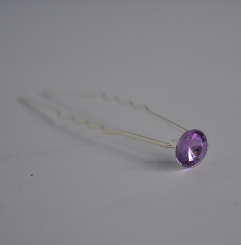 12 x Crystal hair pins. 8mm round pointed jewels gems. Wedding/Party/Prom UK - Picture 33 of 45
