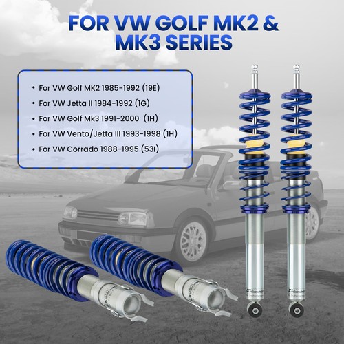 Suspensión roscada para VW Golf MK2 MK3 Vento Jetta Mk2 1G 1984-1992 Corrado 88-95 - Imagen 2 de 12
