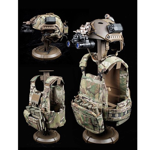 Supporto gilet casco tattico staccabile supporto targa appendiabiti espositore supporto - Foto 10 di 16
