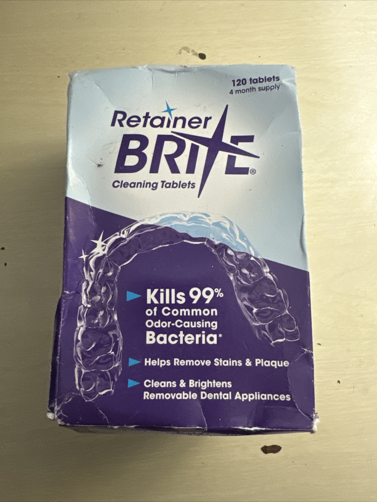 Retainer Brite Cleaning Tablets By DENTSPLY SIRONA 120 Tablets 4 Months