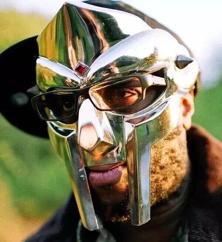 MF Doom Mask Gladiator Mad-villain 18G Steel Brass Face Armor Medieval Helmet - Picture 1 of 5
